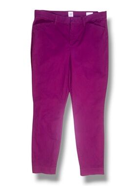 GAP Purple Skinny Ankle Khaki Pants